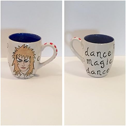 hand painted david bowie jareth the goblin king labrynth coffee mug