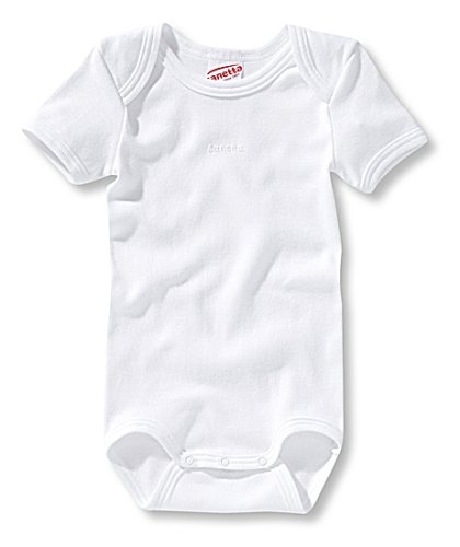 Sanetta 308200 Unisex – Baby Babykleidung/Unterwäsche/Bodys, Gr. 68 Weiß