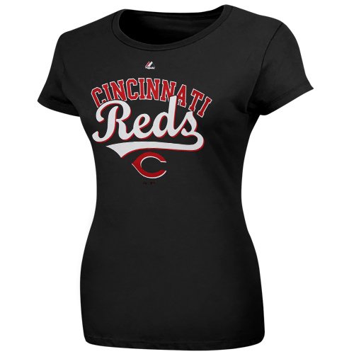 Cincinnati Reds Black Women's The Essentials T-Shirt