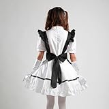 TOMSUIT Lovely Lolita Palace maid Adult Halloween Costumes, L