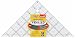 OLFA 1071796 QR-6RT 6 1/2 Right Triangle Frosted Advantage Acrylic Ruler