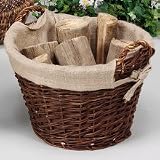 E305708 Holzkorb D48xH32 cm, Weide