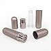 Mink Gray Aluminum and Glass Empty Essential Oil Personal Nasal Inhaler Refillable With Removable Bottle by Rivertree Life