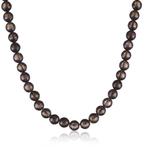 Bella Donna Damen-Collier Rauchquarz 925 Sterlingsilber vergoldet 11.0 mm 52 cm 797079 Preisvergleich
