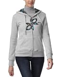 Oxbow Tulsa – Sweat capuche uni zippé logo patch femme – Heather Grey – 2