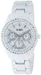 XOXO Women's XO114 Rhinestone Accent White Enamel Bracelet Watch
