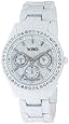 XOXO Women`s XO114 Rhinestone Accent White Enamel Bracelet Watch
