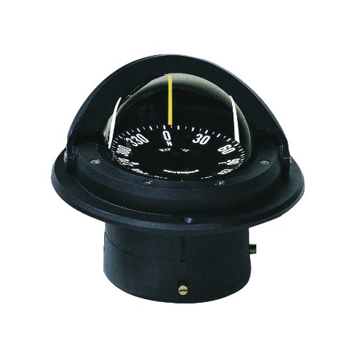 Ritchie Voyager Compass FlatCard Dial With Flush Mount And 12V Green