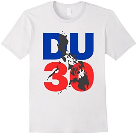 Men's Duterte t shirts, Duterte For President Philippines DU30 Large White