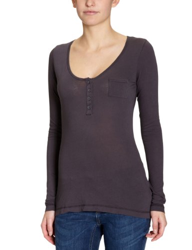 Bobi Damen Langarmshirt 525-8013, Gr. 34 (XS), Grau (Empire) Preisvergleich