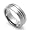 7MM Comfort Fit Titanium Wedding Band Polished Center & Brushed Edges Ring (Size 7 to 14) Size 7