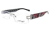 Ed Hardy Lites EHL809 Eyeglasses EHL 809 Red/Gunmetal GUN Frames