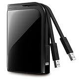 Buffalo Technology MiniStation Extreme 1.0 TB Rugged Portable USB 3.0 Hard Drive with Encryption - HD-PZ1.0U3B (Black)