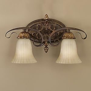 Murray Feiss VS10902-ATS Two-Light Sonoma Valley Collection Vanity Strip, Aged Tortoise... by Murray Feiss