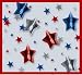 3-D Red, Silver and Blue Patriotic Star Confetti Mix