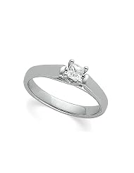 Diamond Princess Cut Platinum Engagement Ring by 