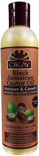 Okay Black Jamaican Castor Oil Leave in Conditioner, 8 Ounce by Xtreme Beauty International