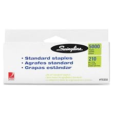 Swingline S.F. 1 Standard Chisel Point Staples, 0.25 Inch Leg Length, 5000 Staples per Pack, Silver (S7079350R)