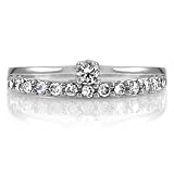 Yara's CZ Promise Ring - Petite Double Band
