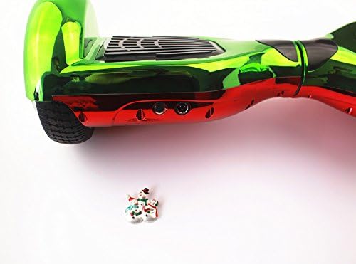 Cellot Two Wheels Self Balance Smart Drifting Scooter Electronic Mini Unicycle Intelligent Monocycle Chrome Bright Color (Christmas Green/Red Chrome)