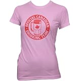 Official Canadian Drinking Team (Red) Ladies Fine Jersey T-Shirt, Pink, XL