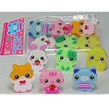 Six Animal Eraser Set