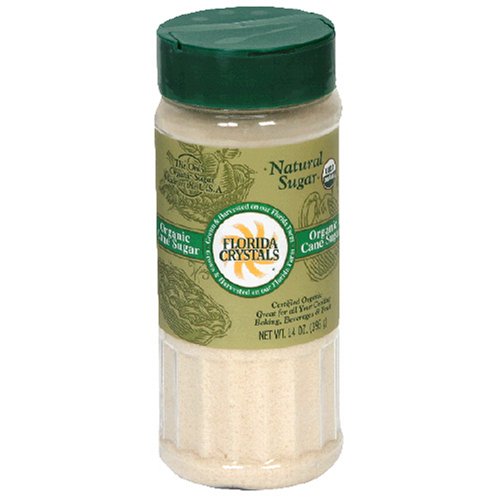 Florida Crystals Organic Sugar, Cane, 14-Ounce Canister (Pack of 6) by Florida Crystals