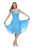 Elegantes knielanges Cocktailkleid, Farbe hellblau, Gr.40 von Astrapahl