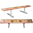 Mounted Memories Dolphins 1972 Autographed 10 Signatures Vintage Bench
