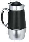 Trudeau Board Room 1-Liter Carafe, Stainless Steel with Black Accent