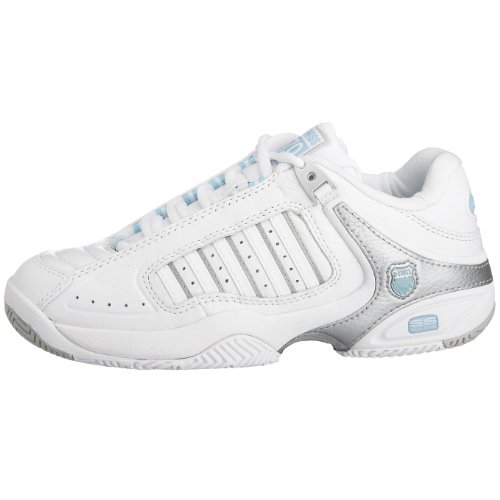 K-Swiss Women's Defier RS Trainer White/Blue Heaven Silver 91033-163-M 5 UK