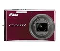 Nikon Coolpix S710 Digitalkamera (14 Megapixel, 3-fach opt. Zoom, 3" Display, Bildstabilisator) dunkelrot