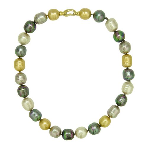 Majorica Jewelry 17 Baroque Strand Necklace