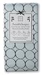 SwaddleDesigns Lightweight Marquisette Swaddling Blanket - Pastel Blue with Brown Mod Circles