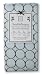 SwaddleDesigns Lightweight Marquisette Swaddling Blanket - Pastel Blue with Brown Mod Circles
