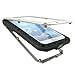 EK Aluminum Metal Protective Armor Cases w/ Gorilla Glass for Samsung Galaxy S4 i9500, Black
