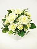 from GT Decorations 20cm Artificial Silk Flower Rose & Ranunculus Posy/Bouquet (Cream) from GT Decorations