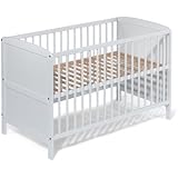 Bett | "NILS" | 140x70 | weiss | umbaubar