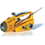 Safe-T-Proof Solar, Hand-Crank Emergency Radio, Flashlight, Beacon, Cell Phone Charger