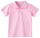 Rabbit Skins Toddler 5.5 oz Platinum Polo Sport Shirt. RS4600 - 4T - Pink