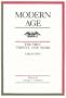 Modern Age: The First Twenty-Five Years