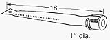 Burner, Pipe, 18 X 1, Perfect Flame