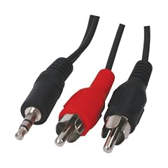 HQ 3,5mm Klinkenstecker Stereo 2 Cinch Kabel (10 m)
