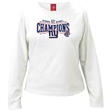 New York Giants Ladies White Super Bowl XLII Champions Locker Room Long Sleeve T-shirt