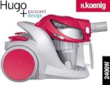 H.KOENIG-HUGO- ASPIRATEUR CYCLONE 2DE GENERATION-2400W-ROUGE