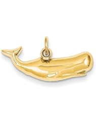 14k Yellow Gold Sperm Whale Charm
