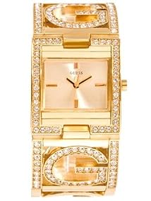 Guess #U13530L1 Women's G Logo Gold Tone Bracelet Watch