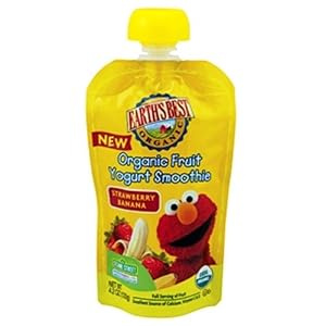 Earth's Best Organic Fruit Yogurt Smoothie Baby Food - Strawberry Banana - 4.2 Oz. Pouch