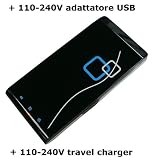 i-Blue 821E - GPS Recorder con 110-240V adattatore USB | 66 canali | sensore di movimento | AGPS | 1-5Hz | 250.000 punti di viadi i-Blue