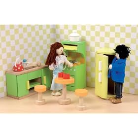 Le Toy Van Dolls House Wooden Accessory set - Tutti-Fruitti Kitchen